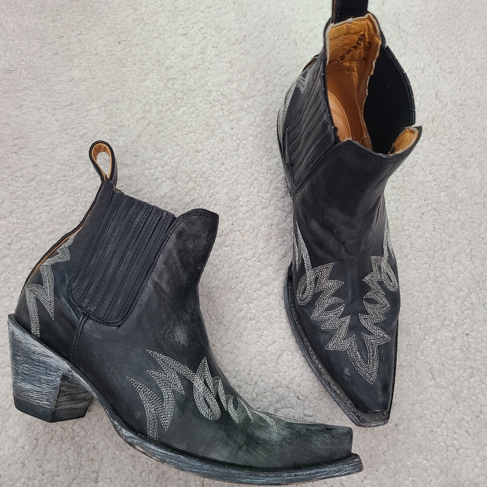 Old gringo black booties - Picture 2 of 4